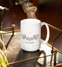 Load image into Gallery viewer, Elephant Spirit Guide Family of Five "I Am Loved" Adorable 15oz Mug - Wear Your Spirit Guide