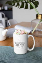 Load image into Gallery viewer, Elephant Spirit Guide Couple "I Am Loved" Adorable 15oz Mug - Wear Your Spirit Guide