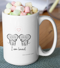 Load image into Gallery viewer, Elephant Spirit Guide Couple "I Am Loved" Adorable 15oz Mug - Wear Your Spirit Guide