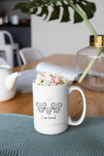 Load image into Gallery viewer, Elephant Spirit Guide Family of Three "I Am Loved" Adorable 15oz Mug - Wear Your Spirit Guide