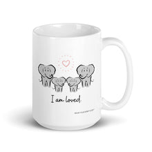 Load image into Gallery viewer, Elephant Spirit Guide Family of Four "I Am Loved" Adorable 15oz Mug - Wear Your Spirit Guide
