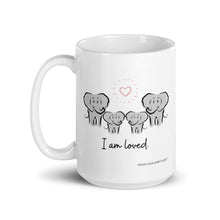 Load image into Gallery viewer, Elephant Spirit Guide Family of Four "I Am Loved" Adorable 15oz Mug - Wear Your Spirit Guide