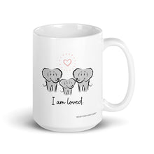 Load image into Gallery viewer, Elephant Spirit Guide Family of Three "I Am Loved" Adorable 15oz Mug - Wear Your Spirit Guide