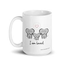Load image into Gallery viewer, Elephant Spirit Guide Family of Three "I Am Loved" Adorable 15oz Mug - Wear Your Spirit Guide