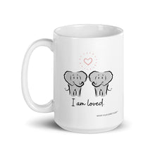 Load image into Gallery viewer, Elephant Spirit Guide Couple "I Am Loved" Adorable 15oz Mug - Wear Your Spirit Guide